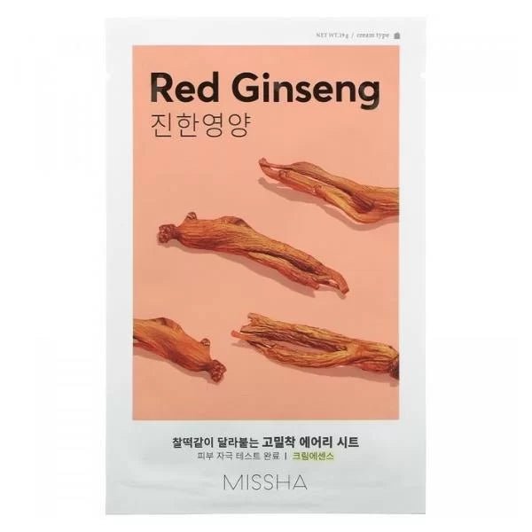 MISSHA Airy Fit Sheet Mask Red Ginseng - Koan Beauty - cosmetice coreene - skincare