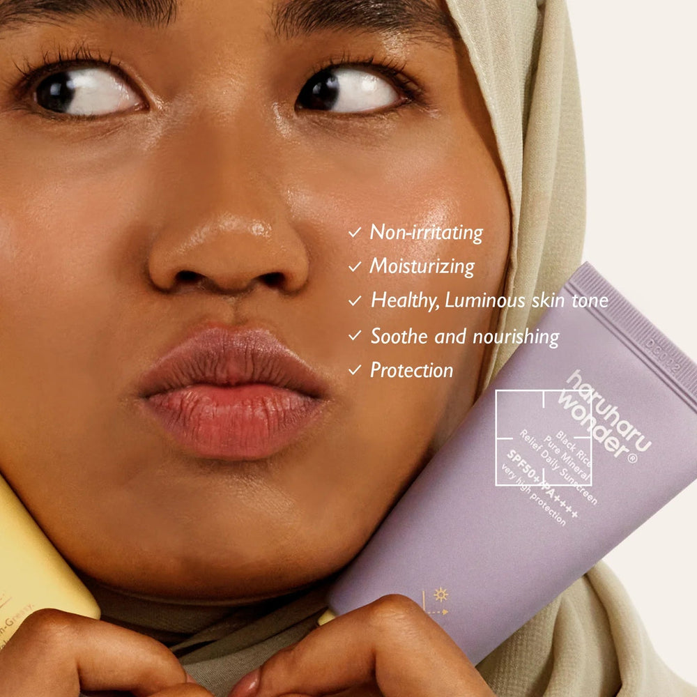 HARU HARU WONDER SPF50+ PA++++ Black Rice Pure Mineral Relief Daily Sunscreen Koan Beauty