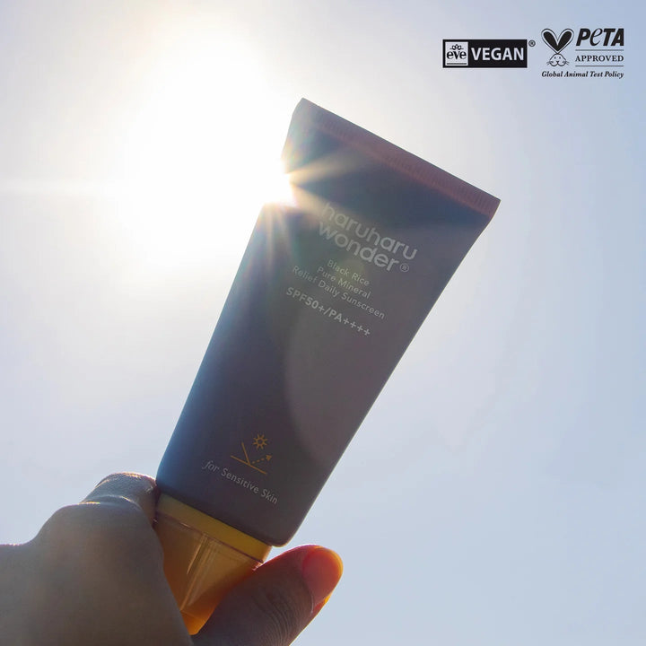 HARU HARU WONDER SPF50+ PA++++ Black Rice Pure Mineral Relief Daily Sunscreen Koan Beauty