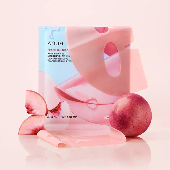 ANUA Peach 70 Niacin Brightening Collagen Mask - Koan Beauty