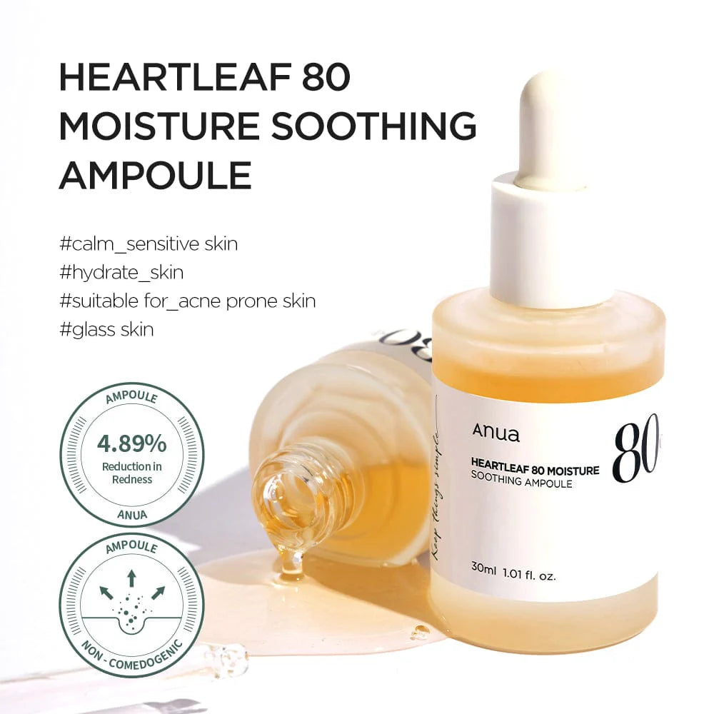 ANUA Ser Soothing Ampoule 80% Heartleaf Koan Beauty