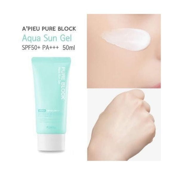 APIEU Pure Block Aqua Sun Gel SPF50+ PA+++ Koan Beauty
