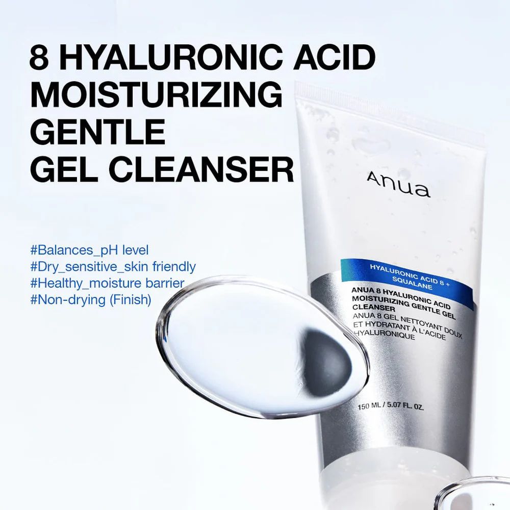 ANUA Hyaluronic Acid Moisturizing Gentle Gel Cleanser 150 ml Koan Beauty