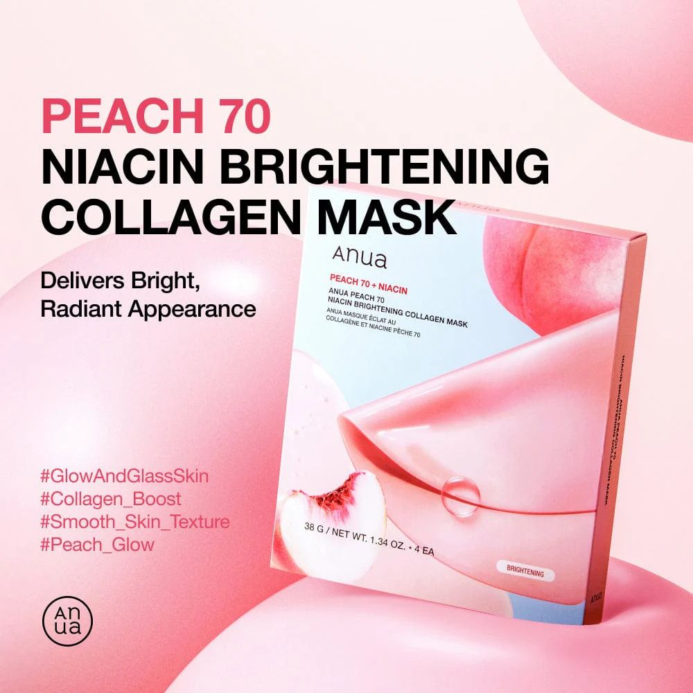 ANUA Peach 70 Niacin Brightening Collagen Mask - Koan Beauty
