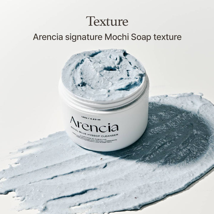 Arencia Fresh Blue Hyssop Rice Mochi Cleanser Koan Beauty