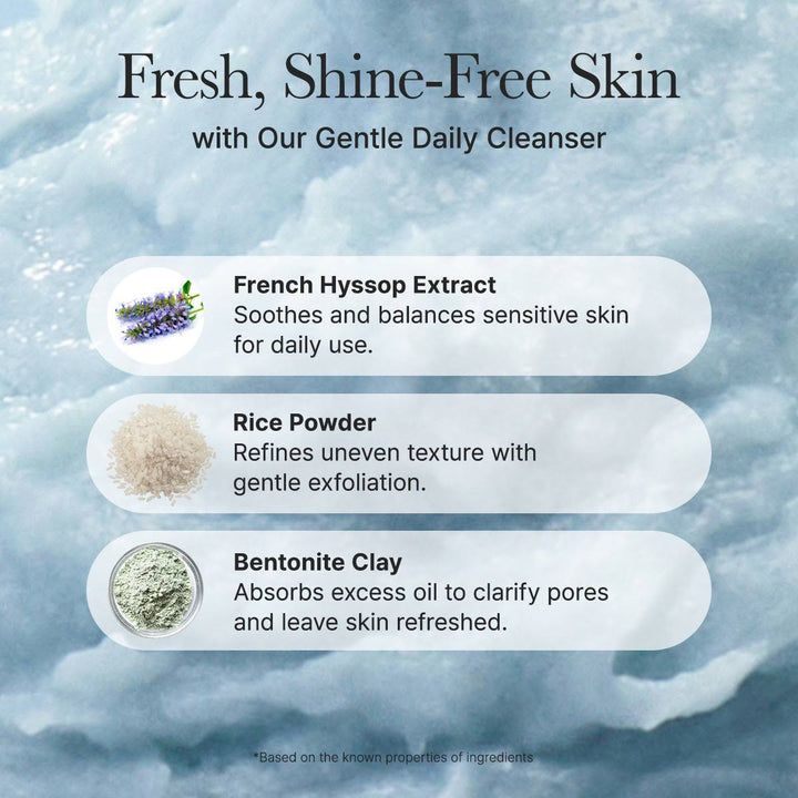 Arencia Fresh Blue Hyssop Rice Mochi Cleanser Koan Beauty