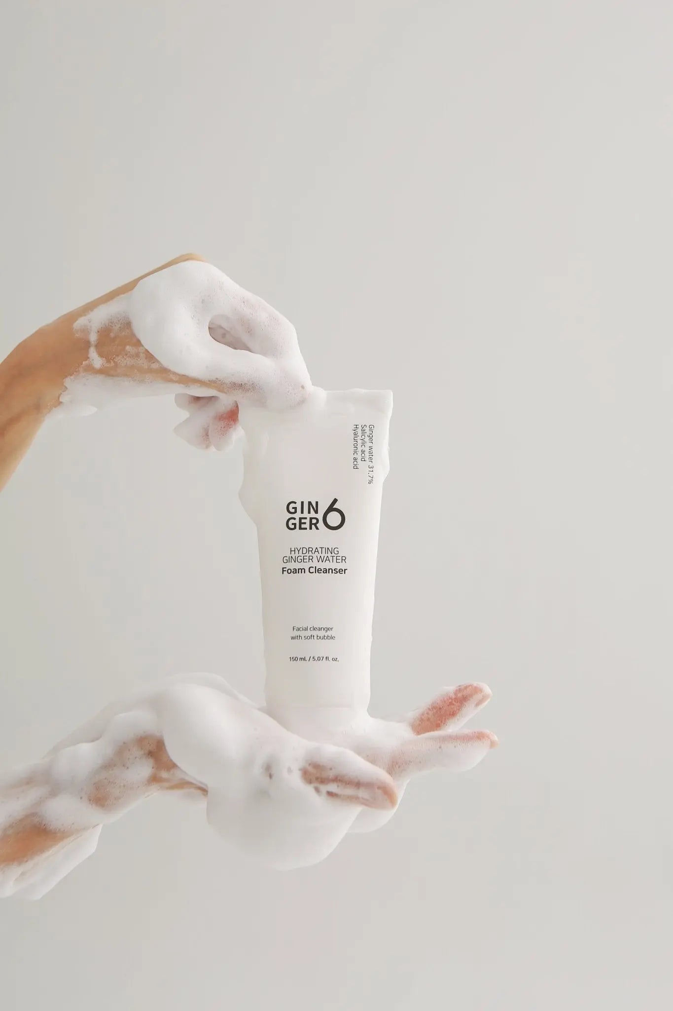 Cleanser GINGER6 Hydrating Foam cu Acid Salicilic si Acid