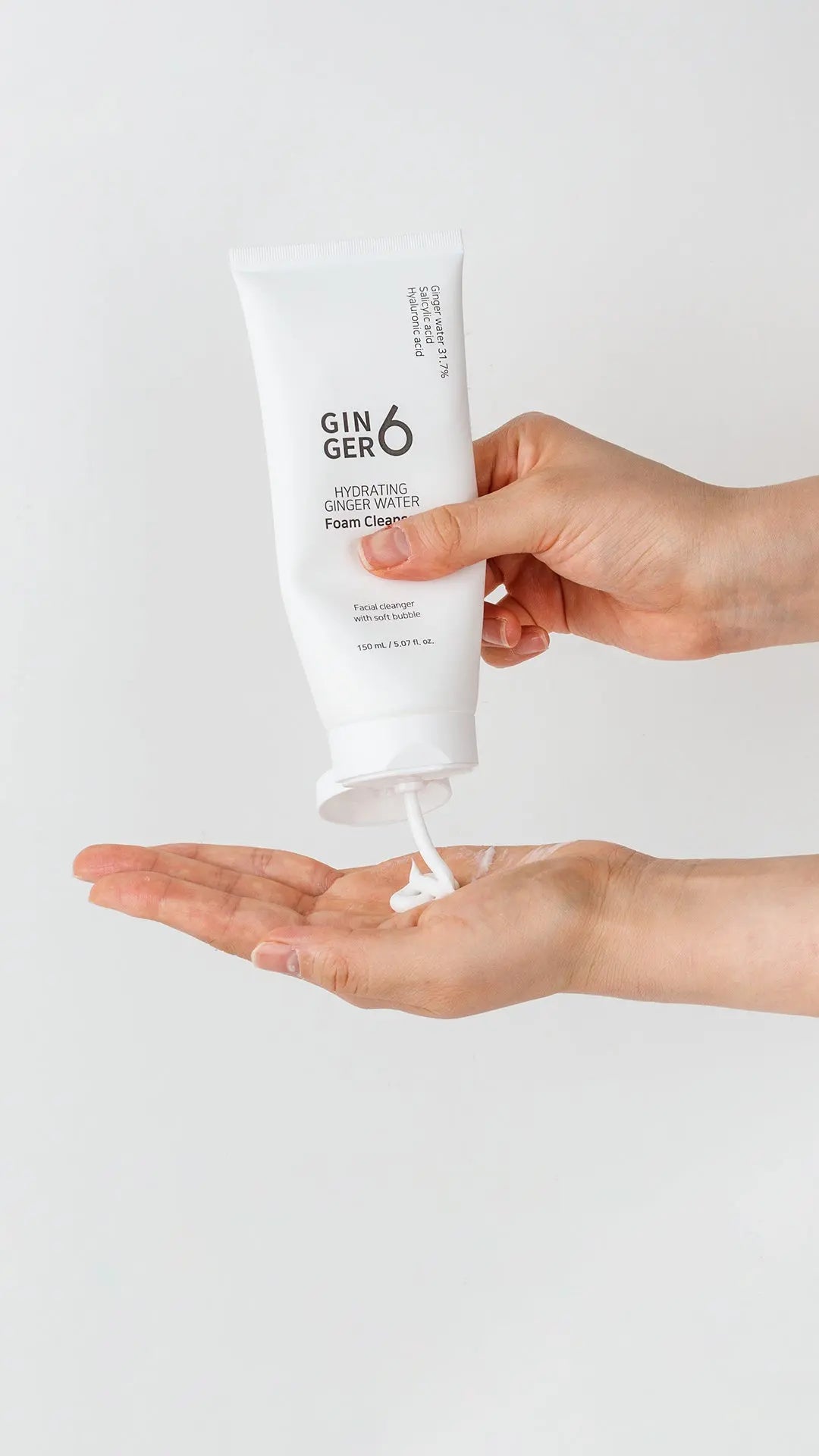 Cleanser GINGER6 Hydrating Foam cu Acid Salicilic si Acid