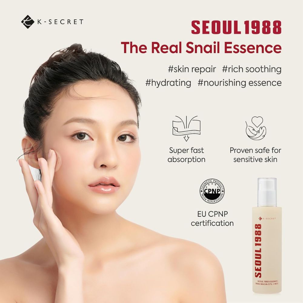 KSecret Seoul 1988 Essence: Snail Mucin 97% + Rice Koan Beauty