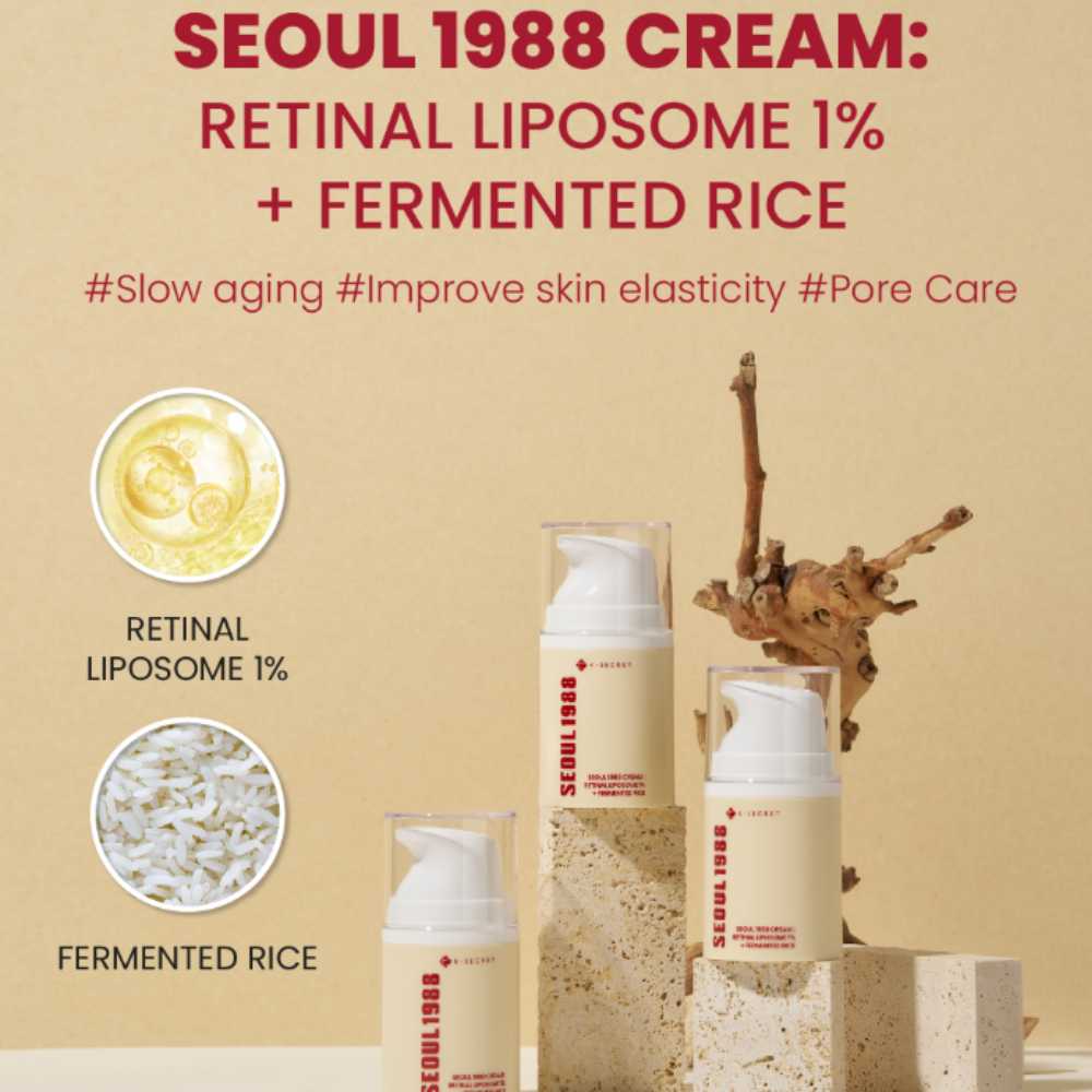 KSecret Seoul 1988 Cream: Retinal Liposome 1% + Fermented Rice Koan Beauty