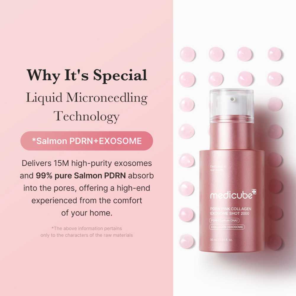 Medicube PDRN Pink Exosome Shot Serum 2000 Koan Beauty