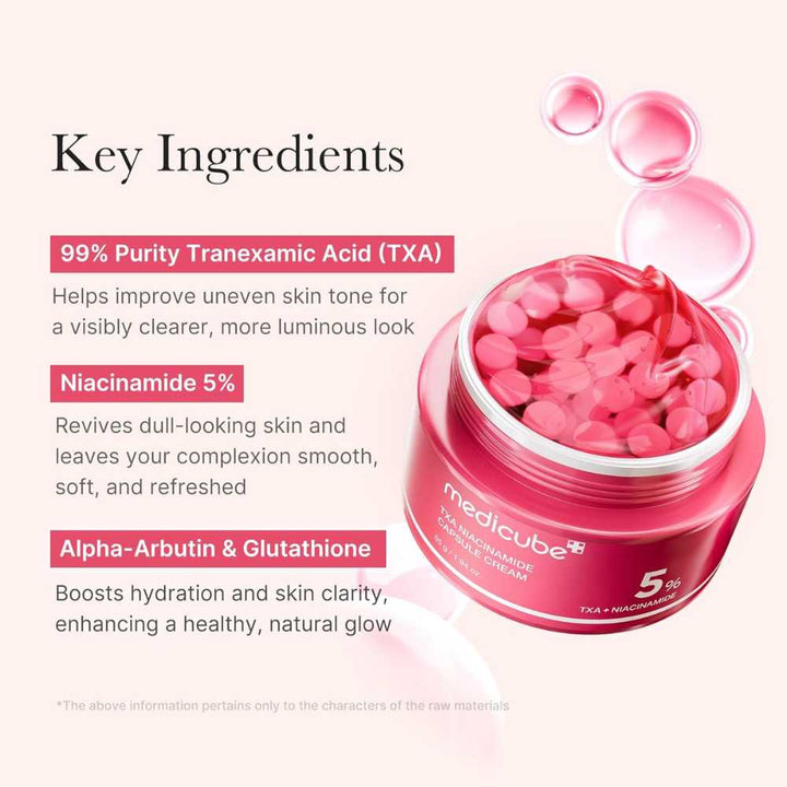 Medicube TXA Niacinamide Capsule Cream Koan Beauty