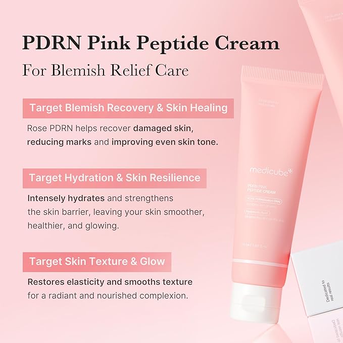 Medicube PDRN Pink Hyaluronic Moisturizing Cream Koan Beauty