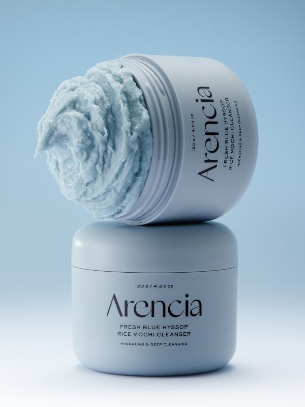 Arencia Fresh Blue Hyssop Rice Mochi Cleanser Koan Beauty