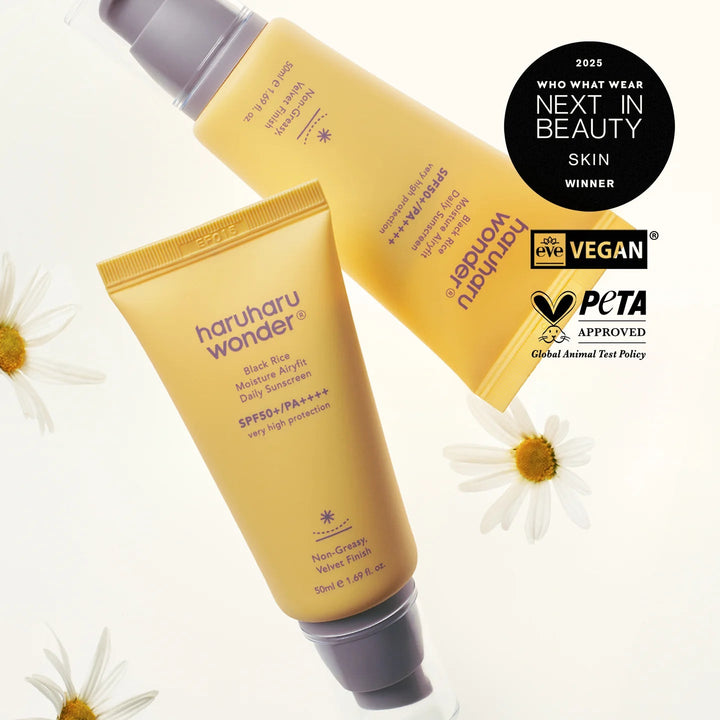 HARU HARU WONDER SPF50+ PA++++ Black Rice Moisture Airyfit Daily Sunscreen Koan Beauty