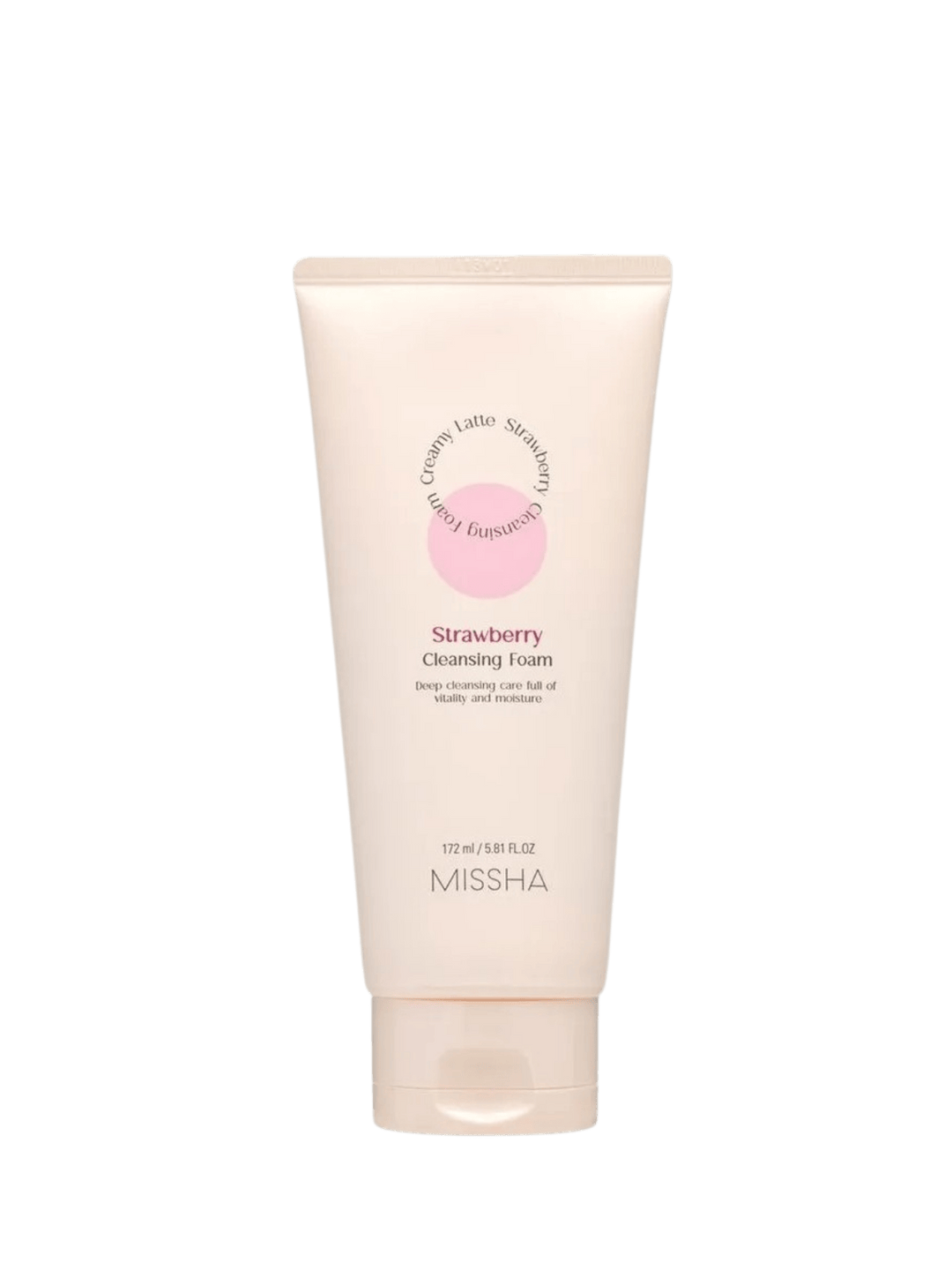 MISSHA Creamy Latte Cleansing Foam Strawberry 172 ml Koan Beauty